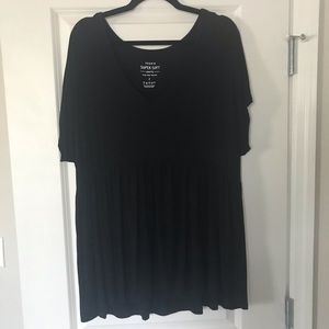 Black babydoll shirt